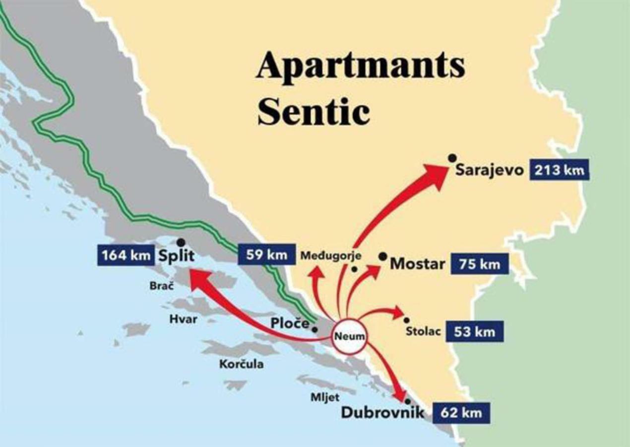 Apartments Sentic Neum Eksteriør bilde